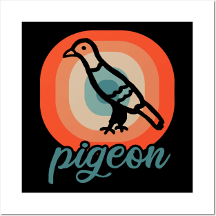 Vintage pigeon post motif pigeon whisperer gift Posters and Art